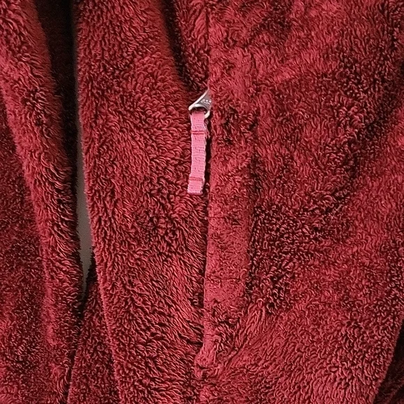 The North Face Osito Fleece Jacket Burgundy Red Women's Size Small - Picture 7 of 12